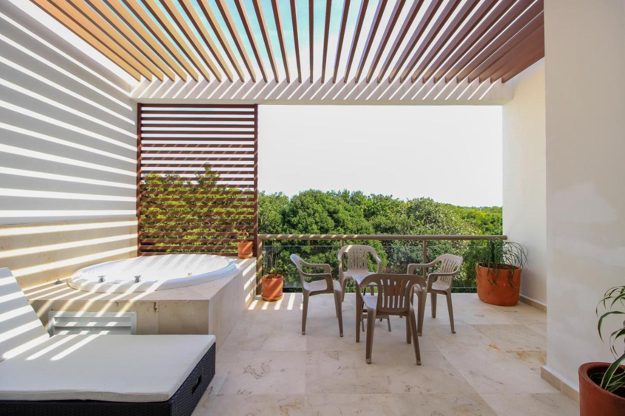 Exceptional 2Story Penthouse With Hot Tub And Rooftop Terrace In Bahia Principe Akumal Eksteriør billede